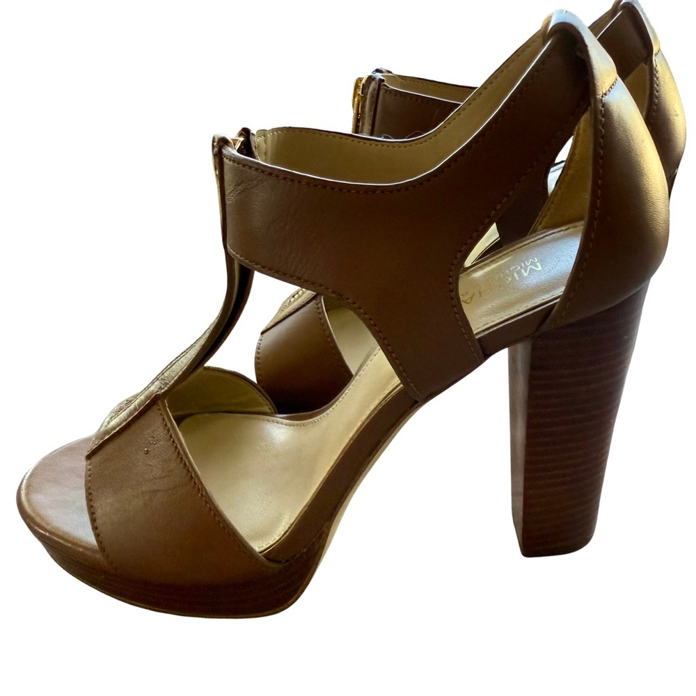Michael Kors Brown Leather Heels